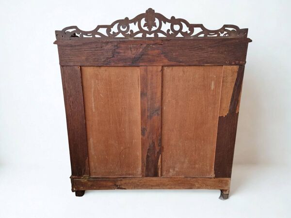 Bibliotheque basse vitrine Napoleon III