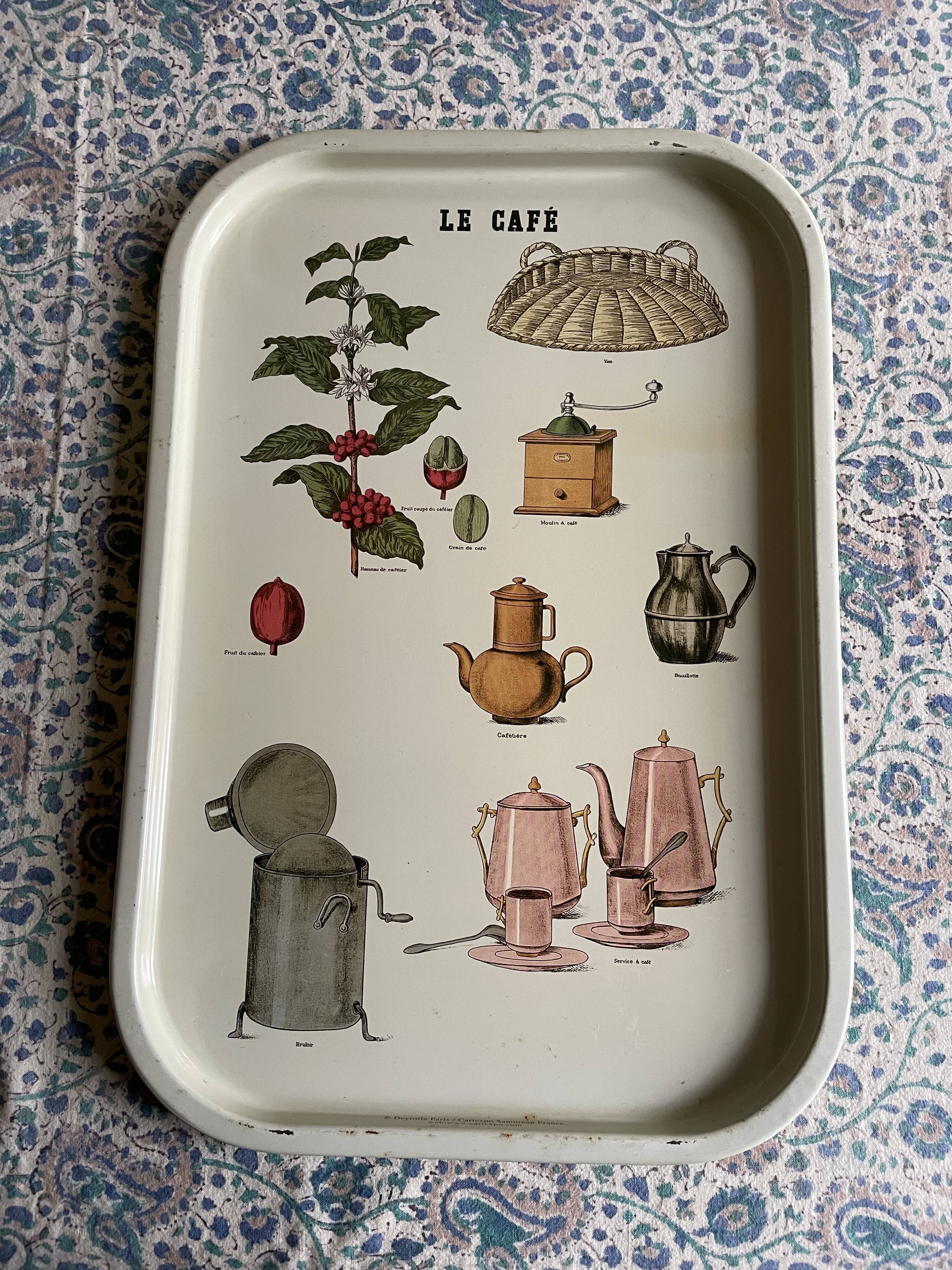 Vintage metal tray