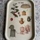 Vintage metal tray