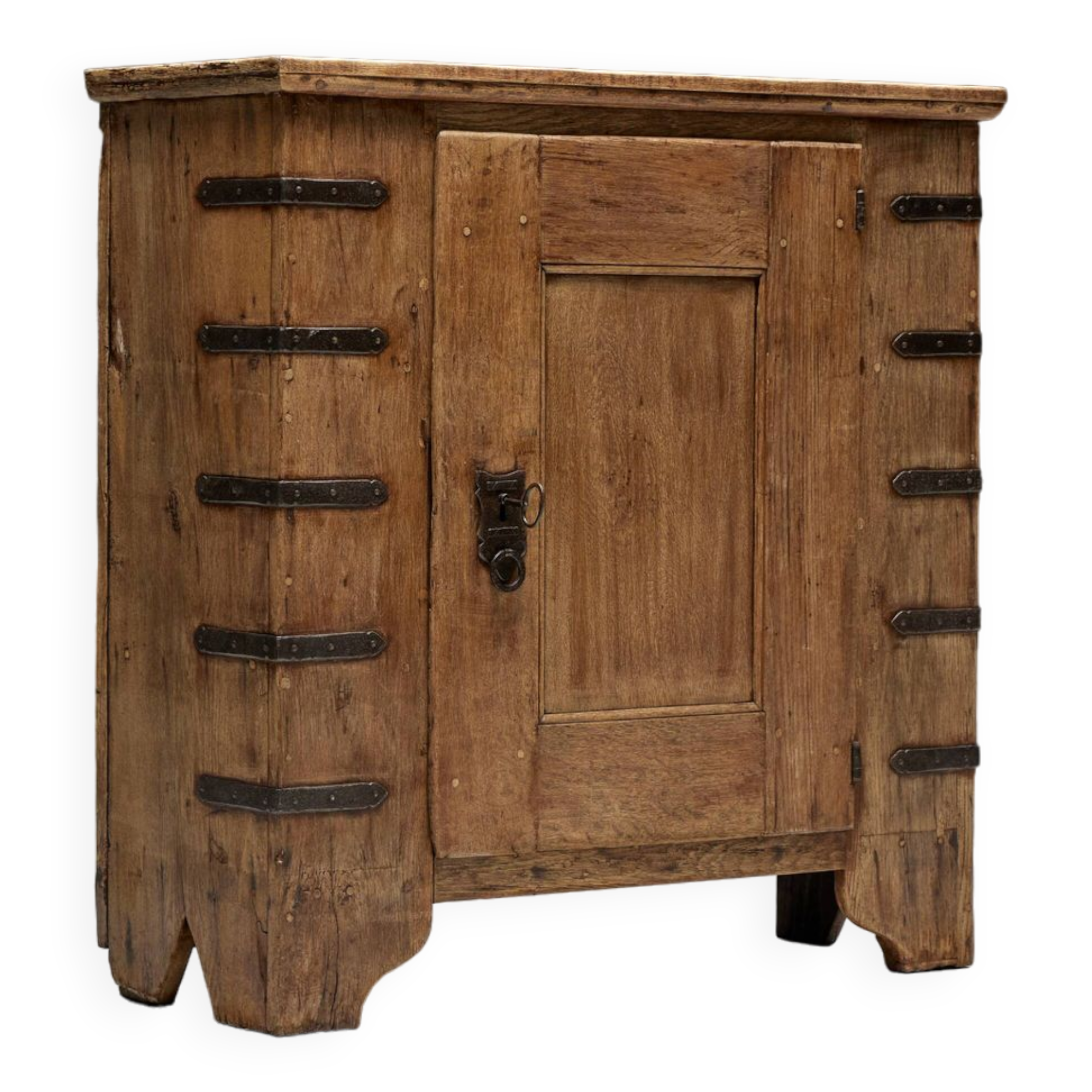 Brutalist Folk Art Cabinet, Spain, 18th Century
