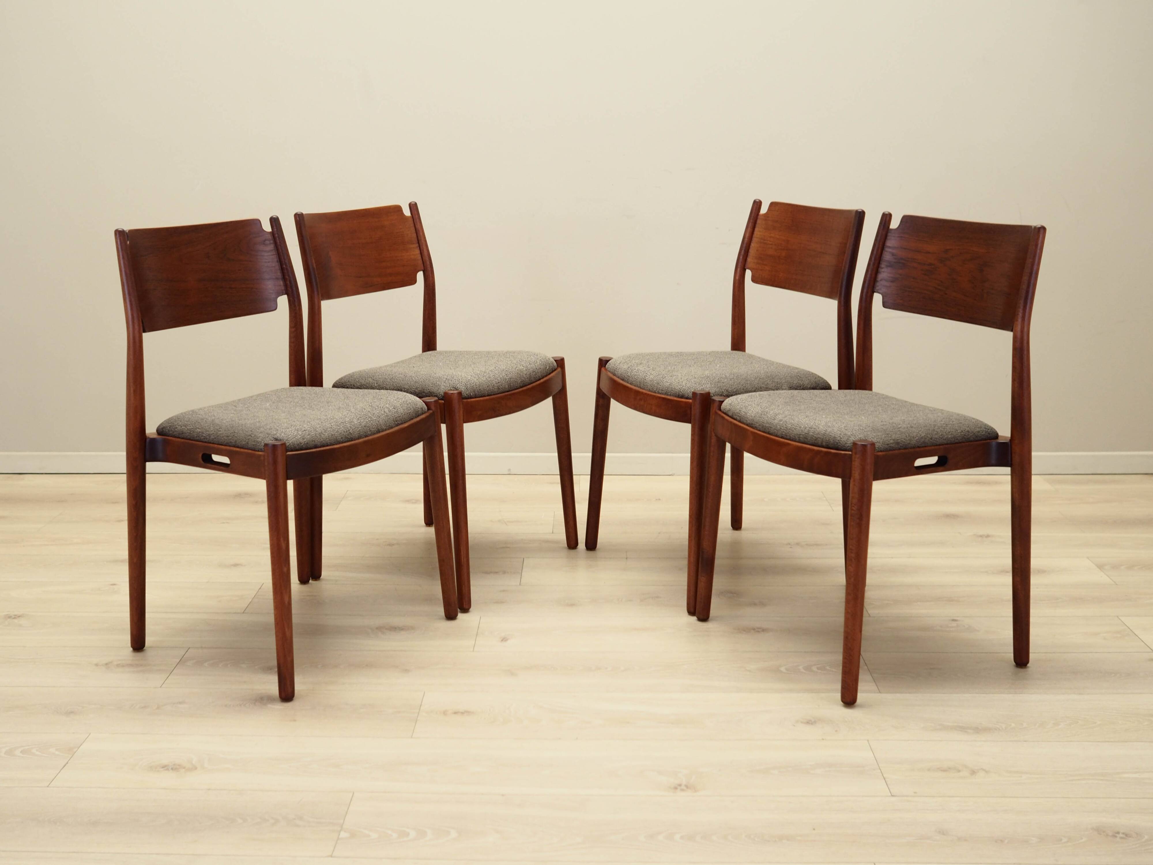 Set of four chairs, Danish design, 1970s, production: Denmark