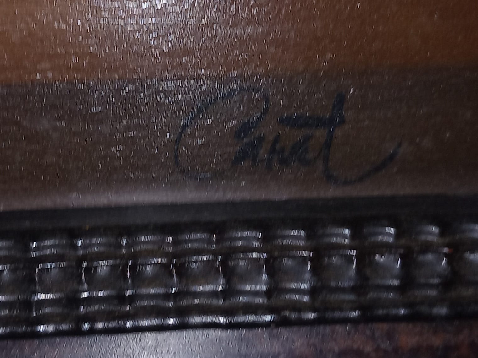 Still life oil on panel signed