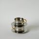 Duo of double-walled stainless steel espresso cups Made in Italy, Design 1970