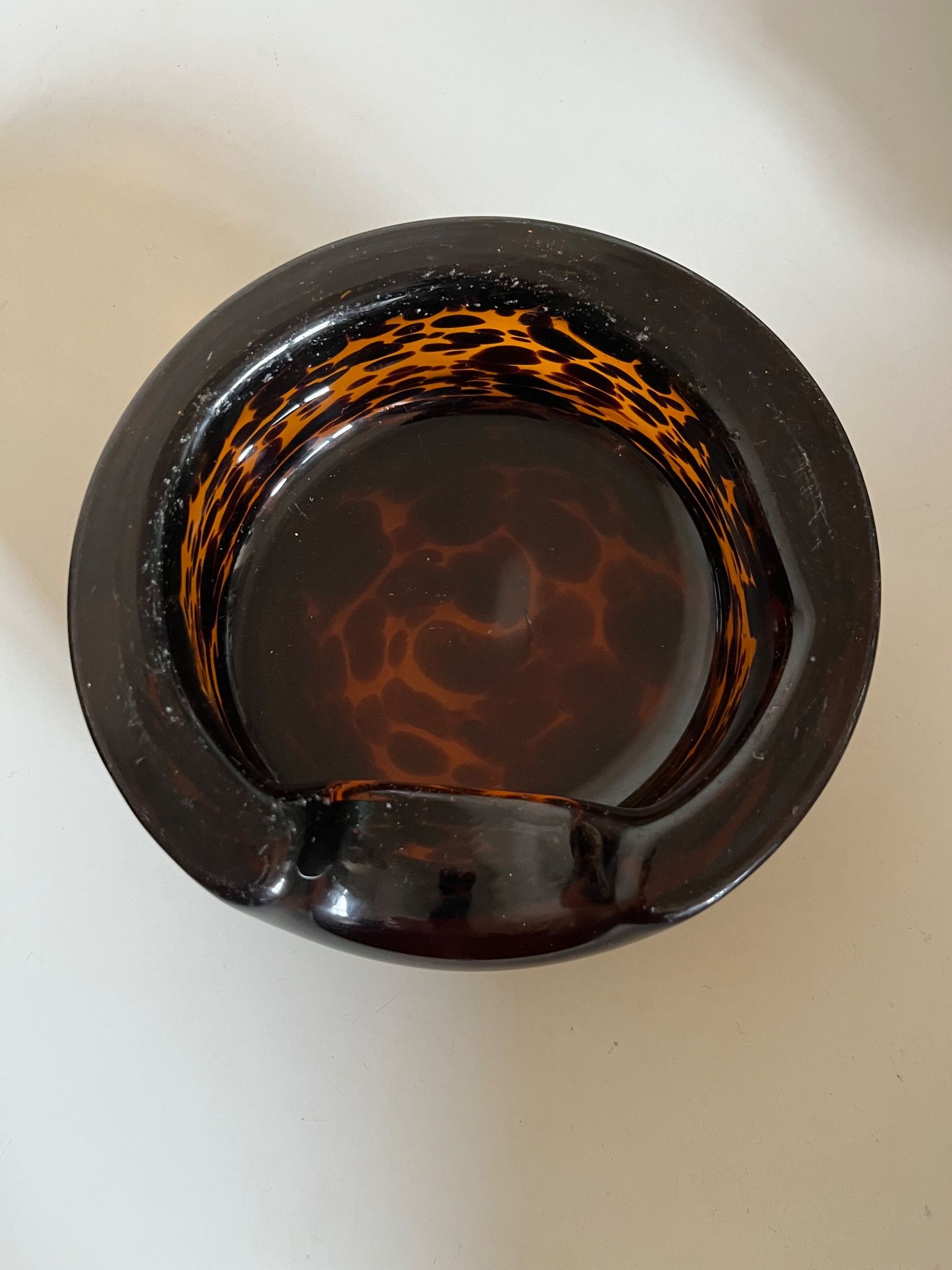 XXL pocket tray Murano 1970 Italian design blown glass