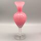 Pair of vintage milk glass vases, 1960-70, retro chic