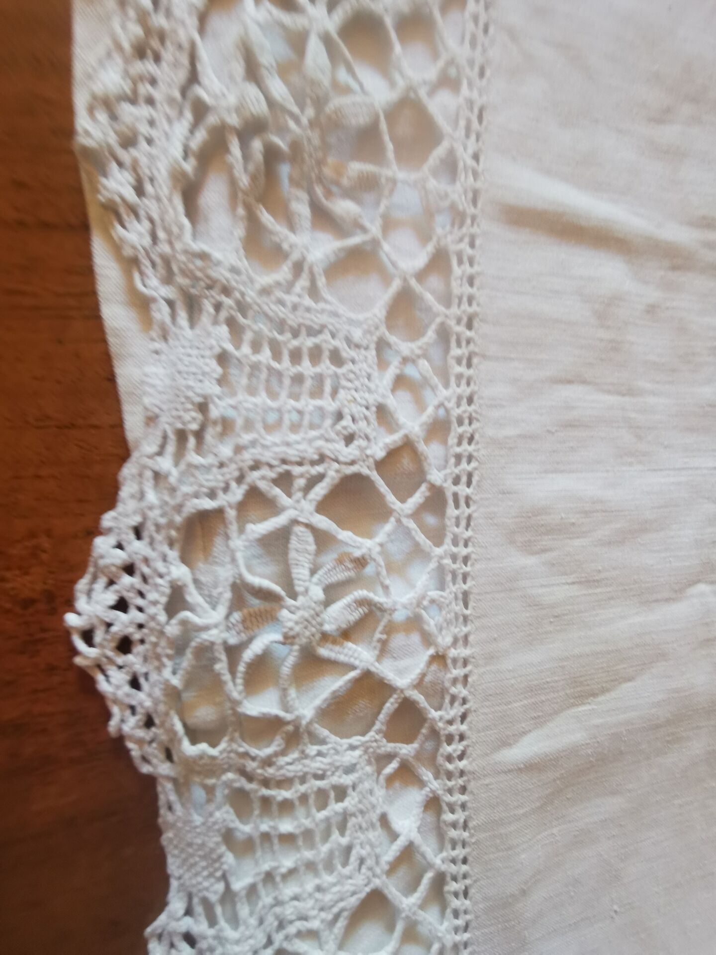 Antique linen cloth monogrammed CP