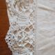Antique linen cloth monogrammed CP