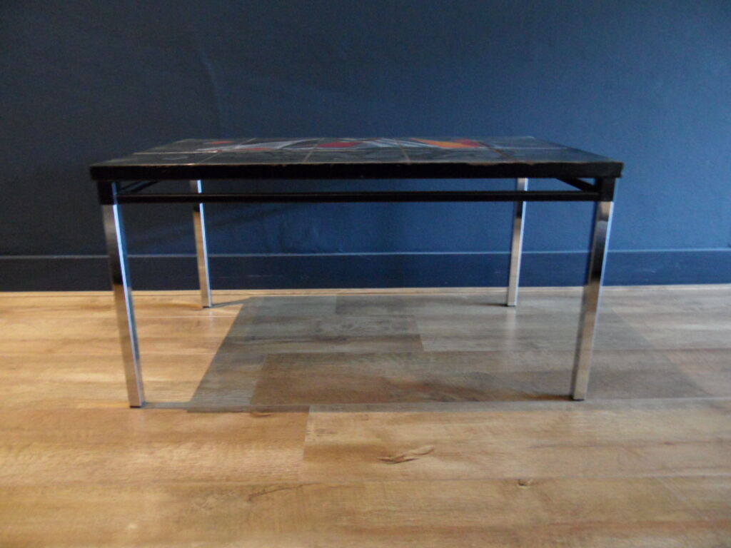 Mid century coffee table with tiles 1960's