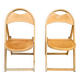 Paire de chaises pliantes vintage OTK