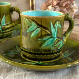 2 bamboo-decorated slushie cups