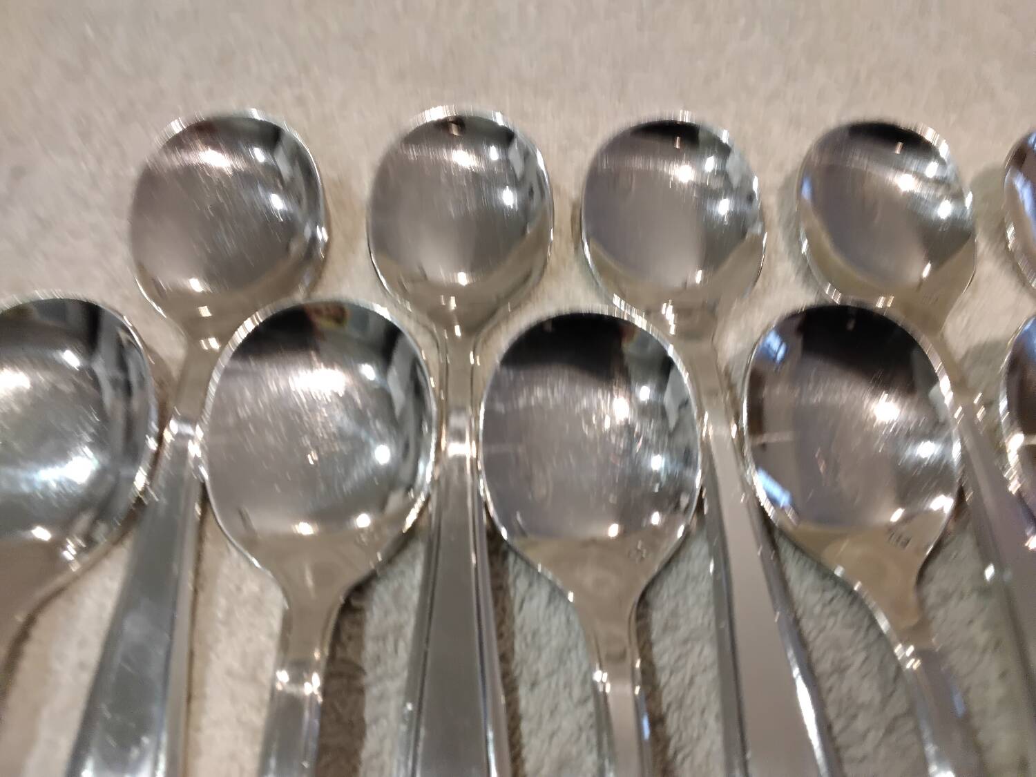 12 silver-plated ice cream scoops, goldsmith Frionnet, art deco style