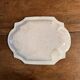 Oval dish in Moustiers earthenware in shades of blue
