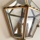 Mirror wall lamp, brass 50s