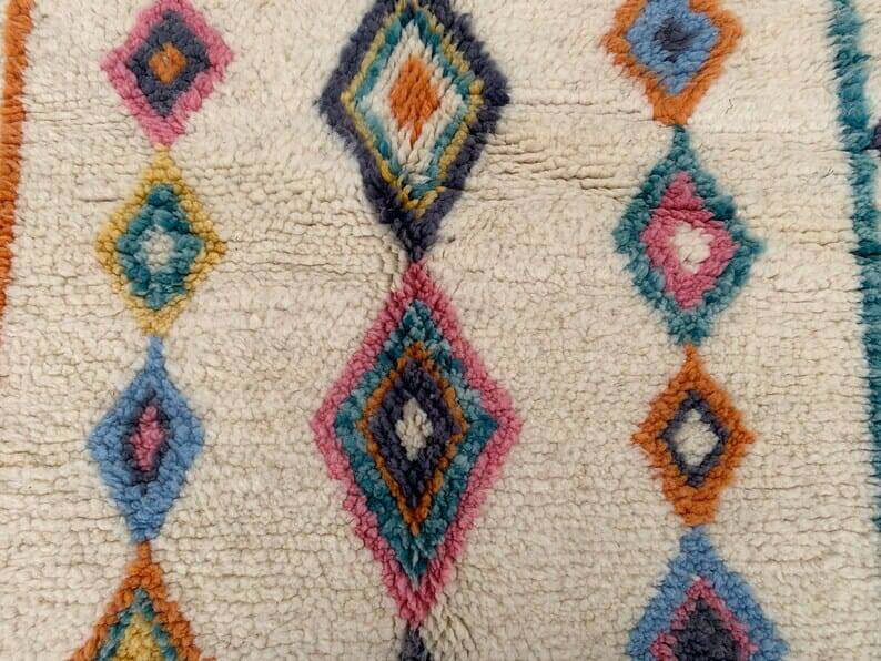 Colorful Berber rug size 200 x 300 cm