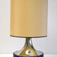 Large Italian Table Lamp with Hammered Glasses, 1970s