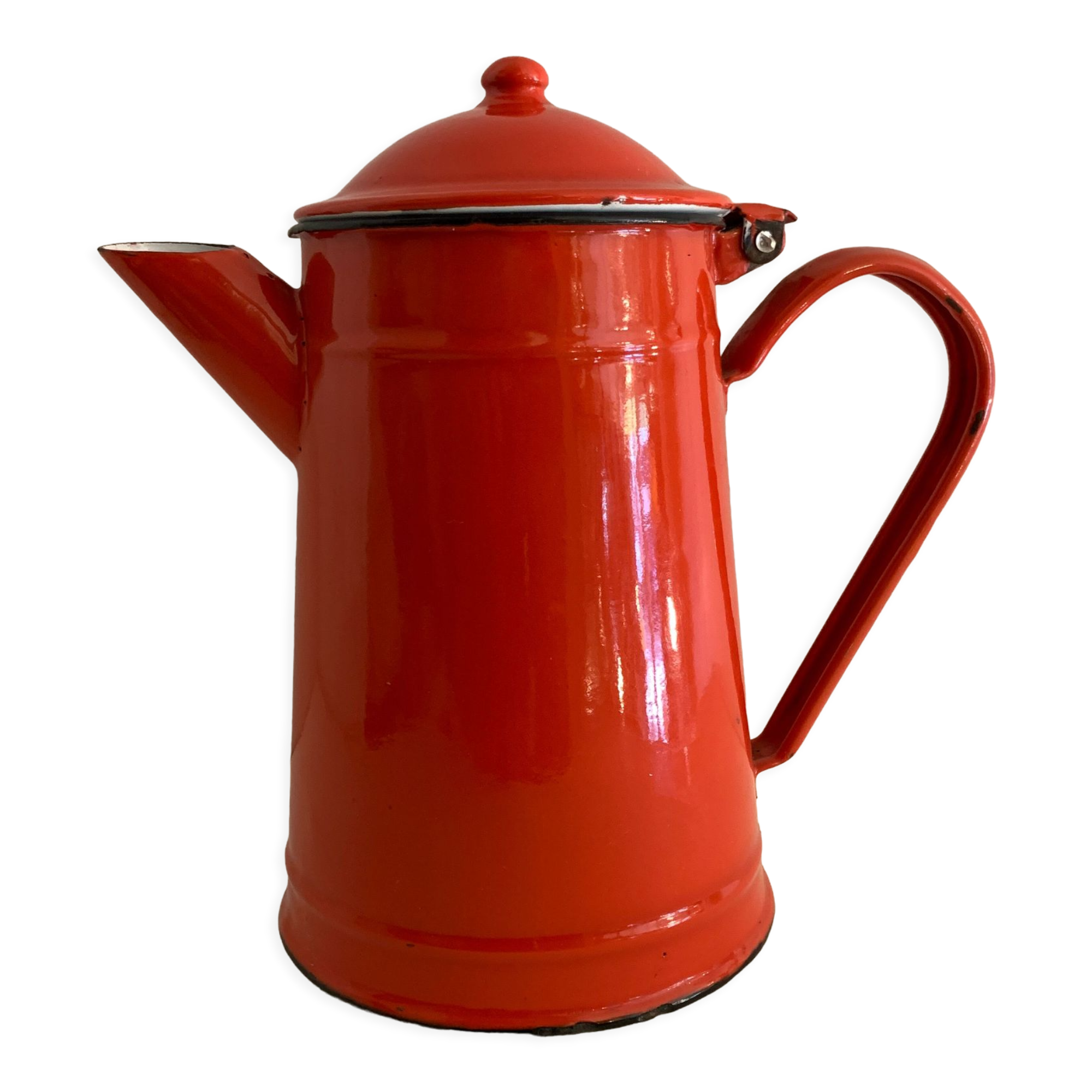 Enamelled sheet metal coffee maker, 1960