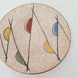 Ceramic plate / bowl Design 50 70 - Unsigned diameter 27cm