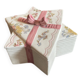 star bonbonnière Sarreguemines U&C – Louis XV model – ribbon trompe-l'œil