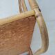 Vintage rattan wall shelf 60s