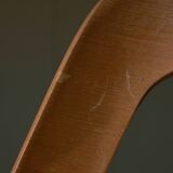 Set of 3 Italian Wooden Curved Backrest Chair