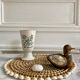 Paire de mazagrans tasses herbier