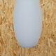 Suspension ovale en opaline blanche 1960