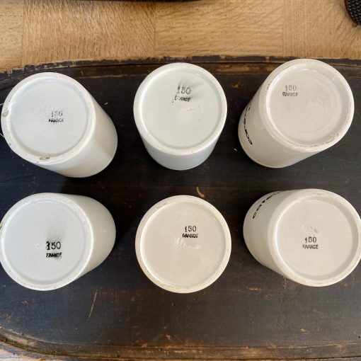 Set of 11 pharmacy jars