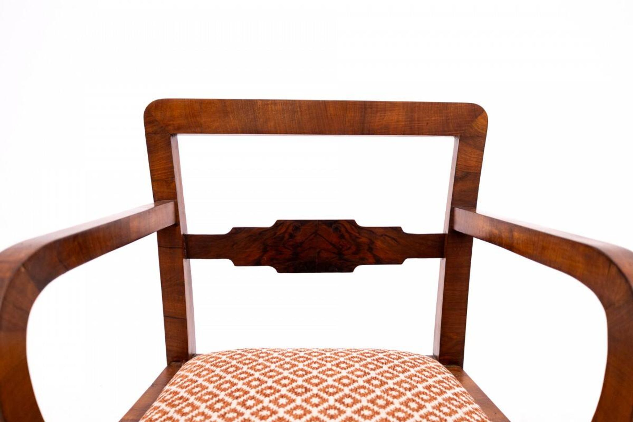 Pair of Art Deco armchairs from the 1940s, Poland.