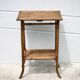 Bamboo and woven wicker table, vintage bamboo console, side table