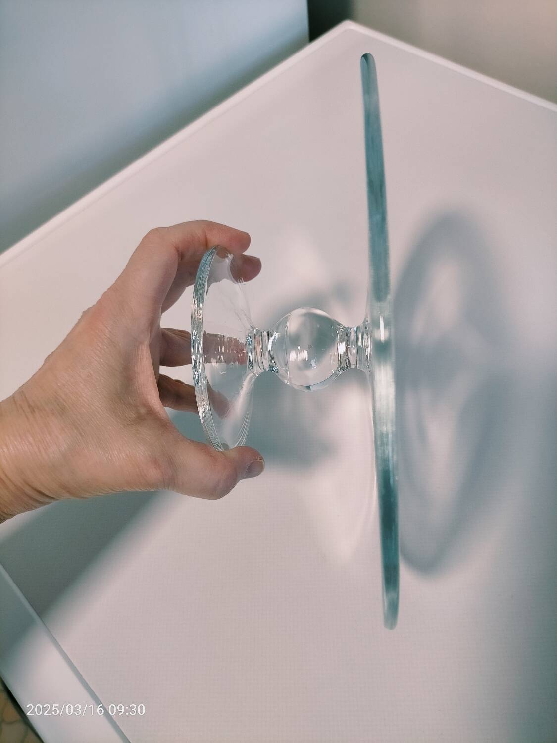 Glass footed dish