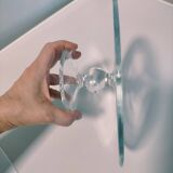 Plat sur pied en verre