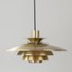 Danish vintage Verona pendant lamp by Kurt Wiborg, Jeka, 1980s