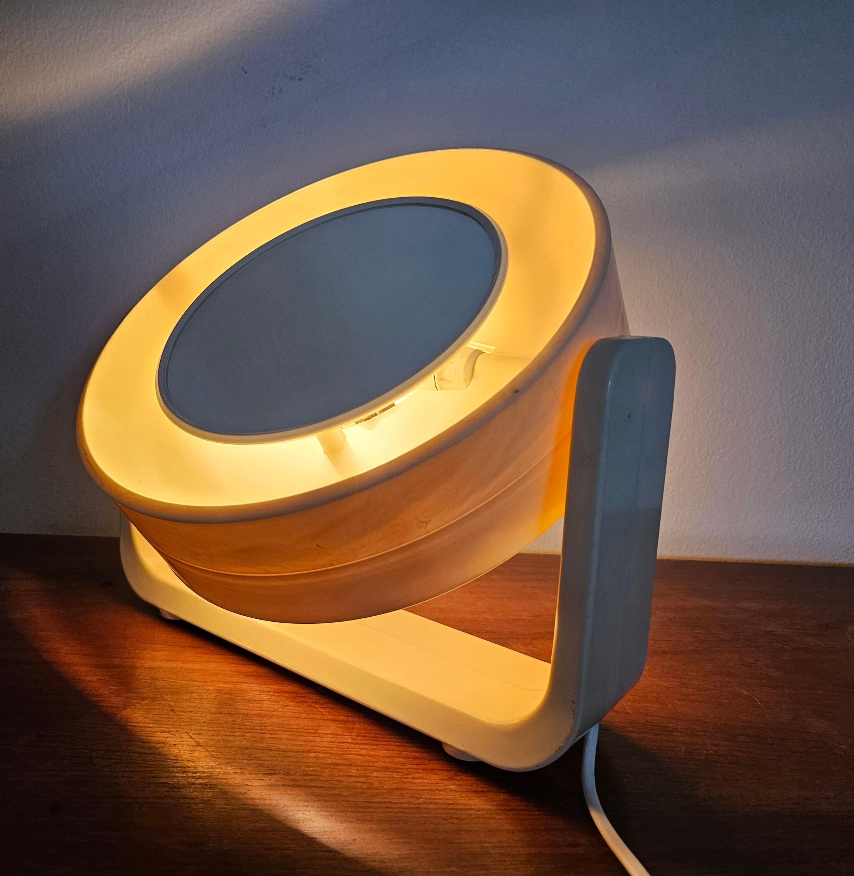 Rare backlit wall or table mirror Midcentury, ALLSTAR, Germany, 1970s