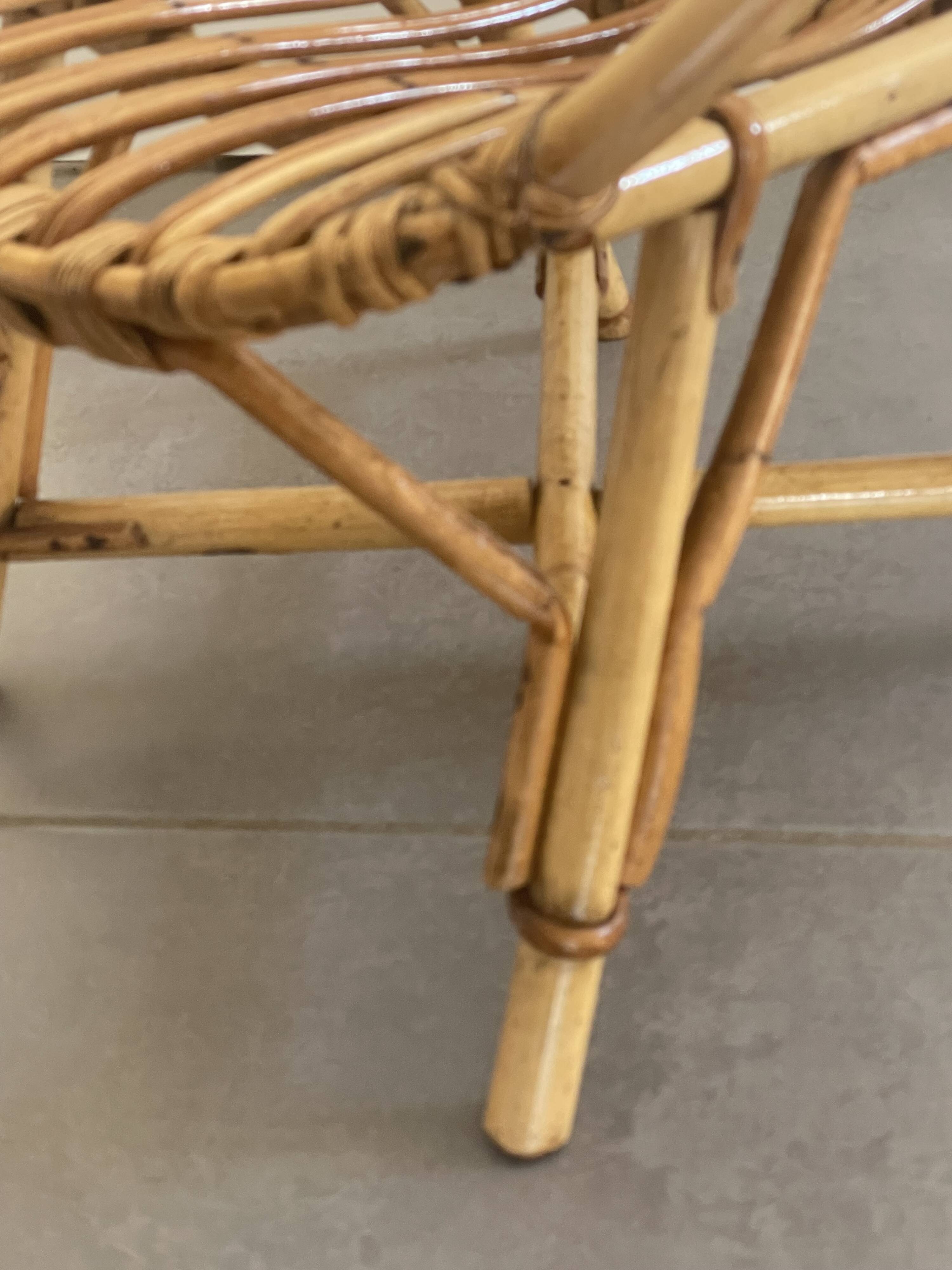 Fauteuil enfant en rotin