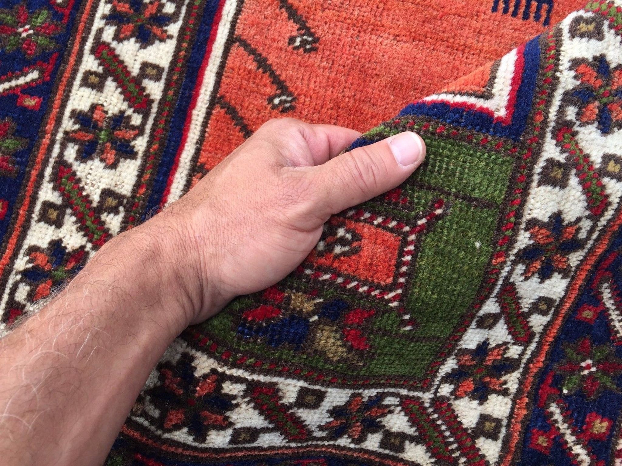 Turkish Prayer Rug vegetable dye 175x115cm