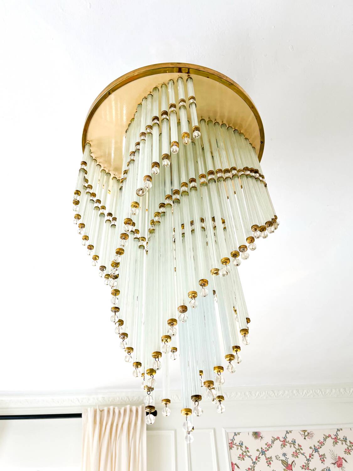 Lustre vintage en cristal