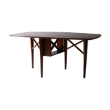 Table de salle à manger extensible, milieu de siècle, années 70