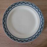 Set of 6 Terre de Fer plates from Sermaize