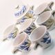 5 cups, 1 milk jug, 1 sugar bowl by Michel Barbier Vallauris
