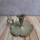 Antique brass candlestick La Ménagère Paris – floral decoration