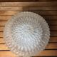 Old molded glass ceiling light + vintage metal support