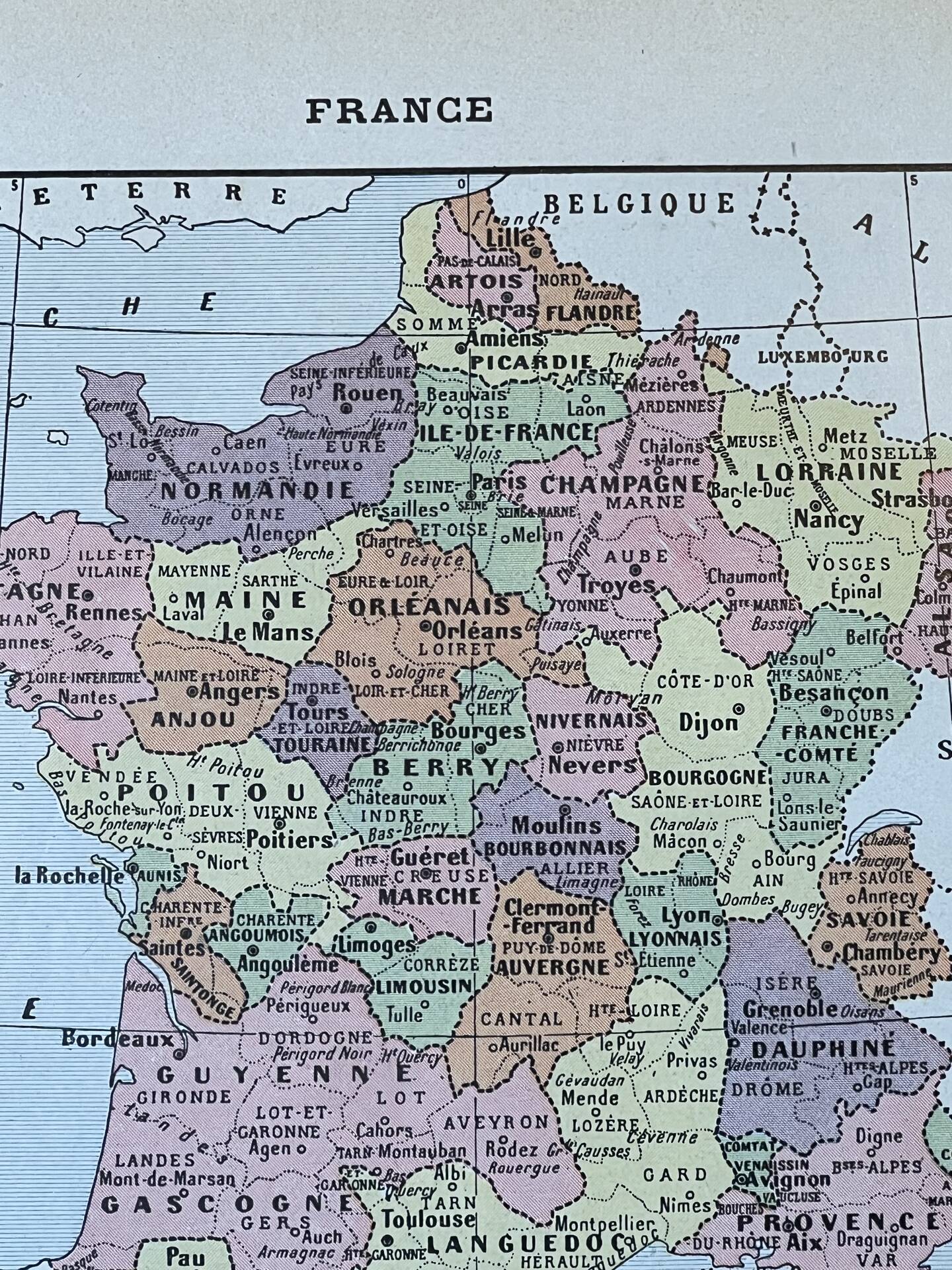 Map of France - 20x29cm