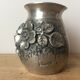 Tin vase signed L Rozay