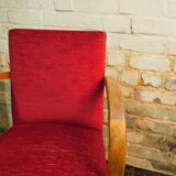 Velvet bridge armchair