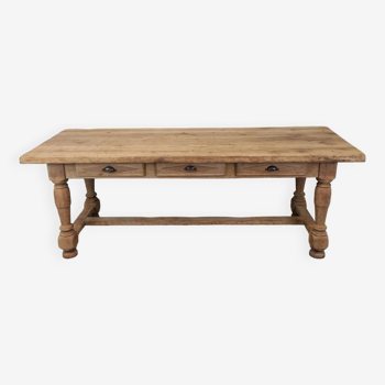 Solid oak farm table