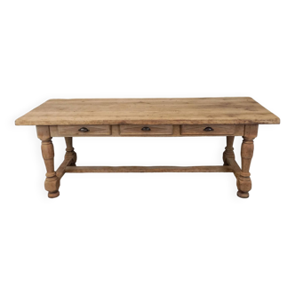 Solid oak farm table