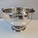 Silver-plated metal champagne bucket