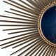 Sun Mirror Chaty Vallauris in gilded metal 1950s/60s