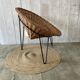 Fauteuil corbeille vintage