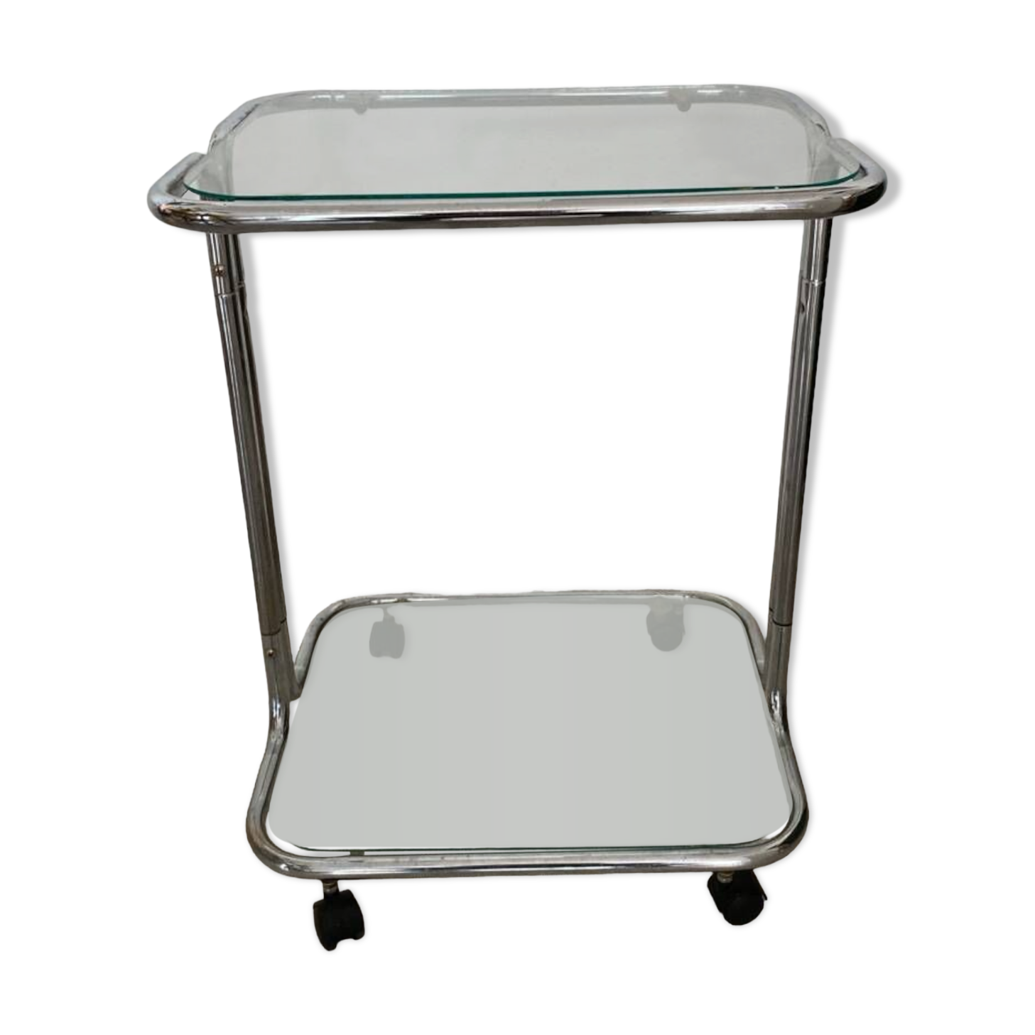 Vintage trolley on wheels